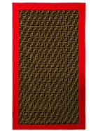 Fendi Monogram Print Beach Towel - Brown