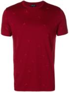 Emporio Armani Micro Logo Print T-shirt - Red