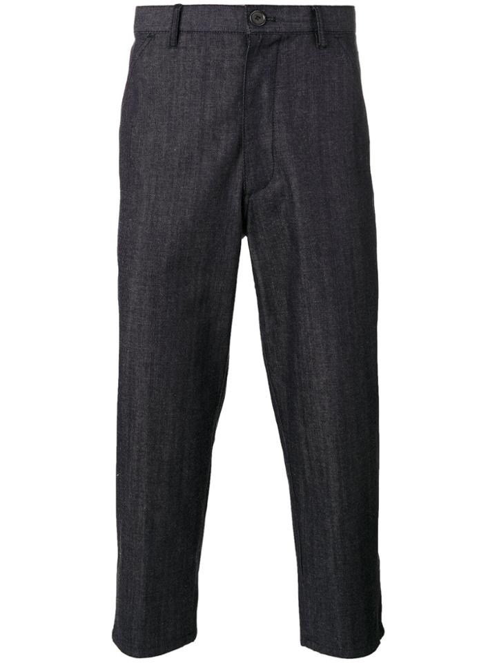 Comme Des Garçons Shirt Cropped Jeans - Blue