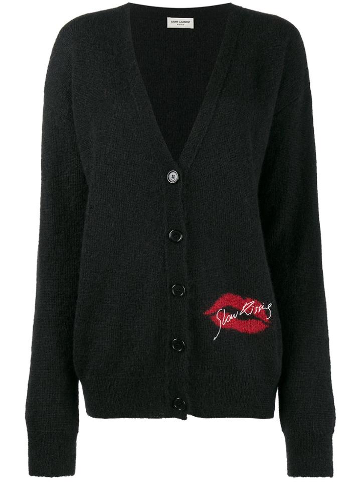 Saint Laurent Slow Kissing Cardigan - Black