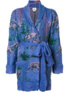 Vivienne Westwood Patterned Cardigan, Women's, Size: Small, Pink/purple, Mohair/viscose/polyamide/wool