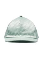 Off-white Mint Green Satin Finish Baseball Cap