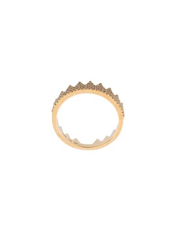 Ef Collection Embellished Crown Ring