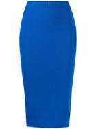 Michael Michael Kors Pull-on Logo Plaque Skirt - Blue