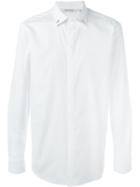 Neil Barrett Lightning Bolt Appliqué Shirt, Men's, Size: 44, White, Cotton