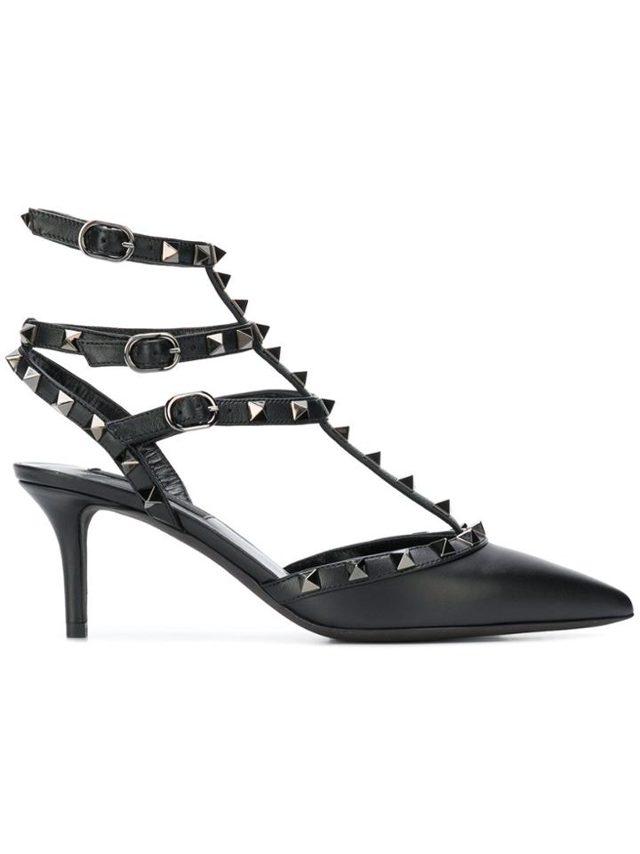 Valentino Valentino Qw2s0375vog 0no - Black Leather/leather/leather