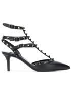 Valentino Valentino Qw2s0375vog 0no - Black Leather/leather/leather