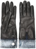 Dsquared2 Denim Detail Gloves - Black
