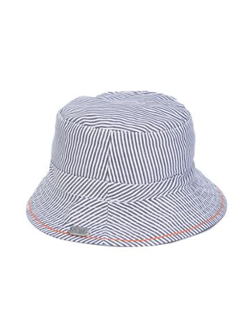 Boss Kids - Striped Hat - Kids - Cotton - 50 Cm, Blue