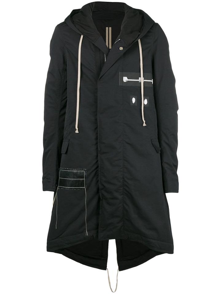 Rick Owens Drkshdw Darkshadow Raincoat - Black