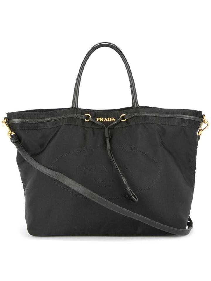 Prada Vintage Logos 2way Tote - Black