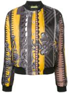 Versace Jeans Multi-print Bomber Jacket - Grey