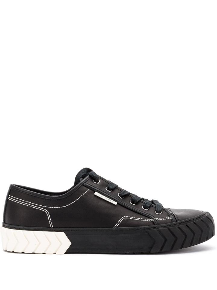 Both Platform Lace-up Sneakers - Black