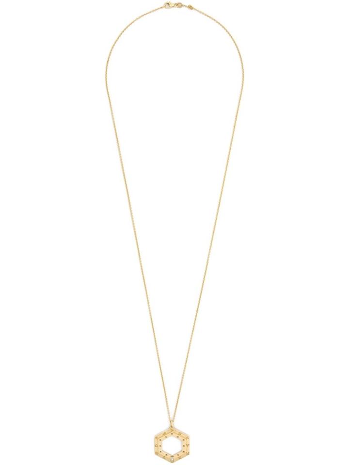 Sw/tch Diamond Zodiac Pendant Necklace, Women's, Yellow/orange