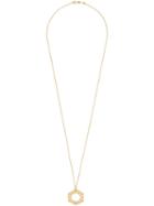 Sw/tch Diamond Zodiac Pendant Necklace, Women's, Yellow/orange