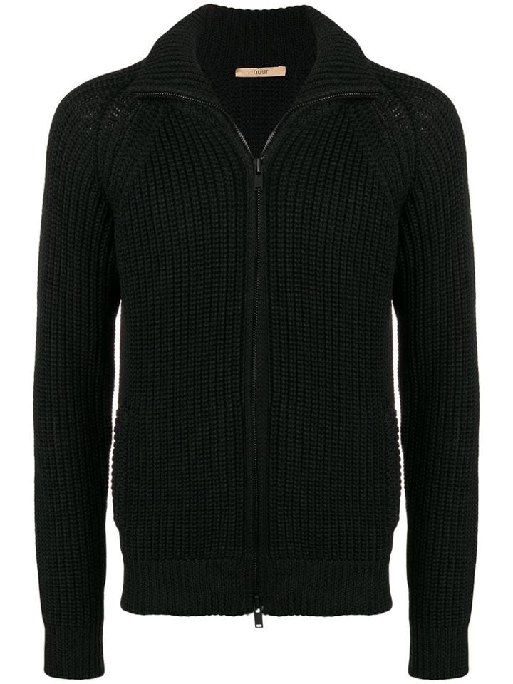 Nuur Zip-up Jumper - Black
