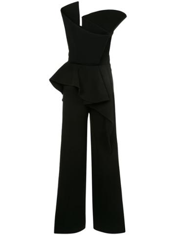 Azzi & Osta Strapless Architectural Jumpsuit - Black