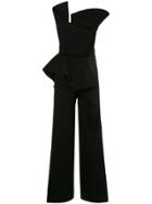 Azzi & Osta Strapless Architectural Jumpsuit - Black