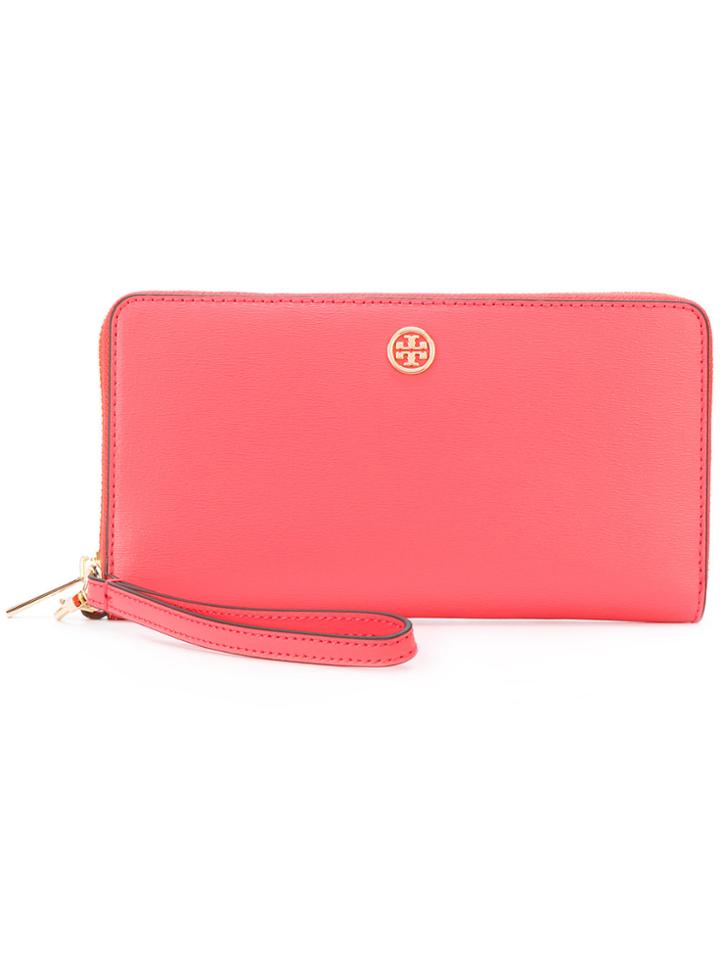 Tory Burch Parker Zip Continental Wallet - Pink & Purple