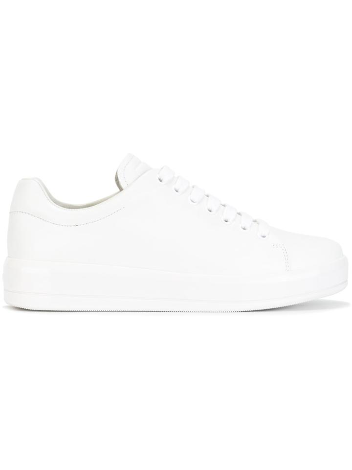 Prada Lace-up Sneakers - White
