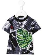 Dolce & Gabbana Kids Tropical Print T-shirt, Infant Boy's, Size: 6 Mth, Black