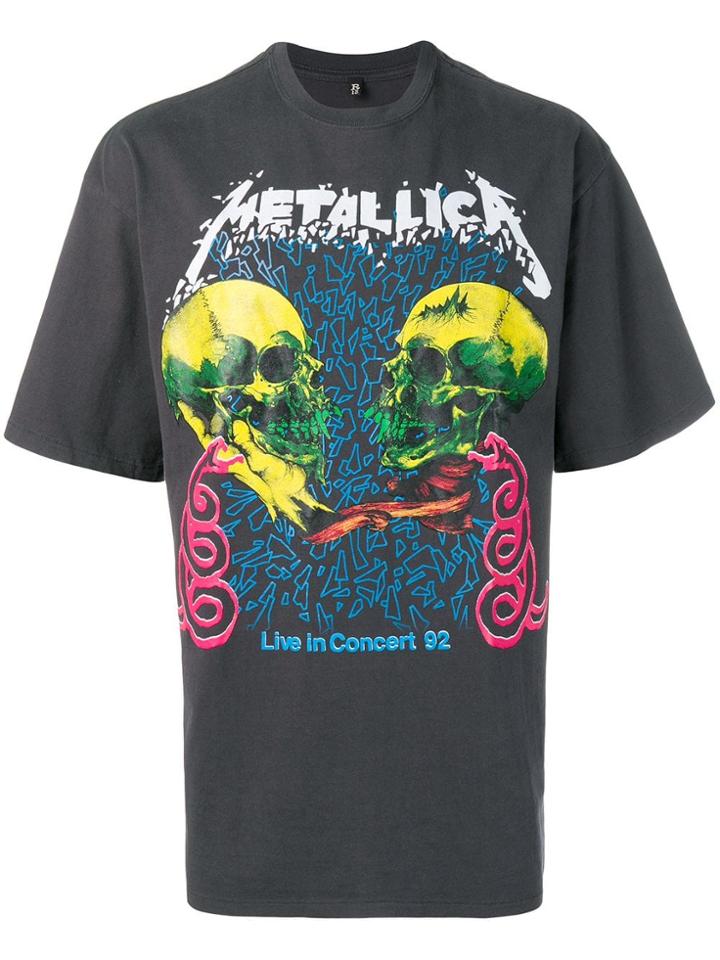 R13 Metallica Print T-shit - Grey