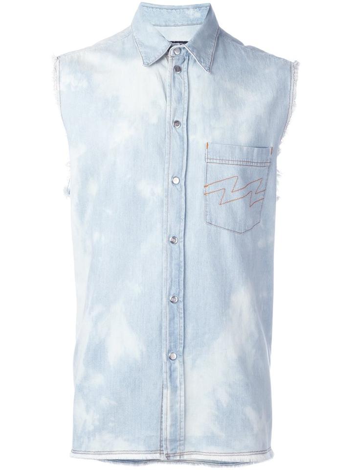Walter Van Beirendonck Vintage Sleeveless Denim Shirt