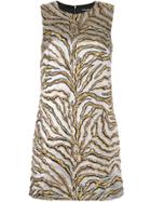 Dolce & Gabbana Jacquard Lurex A-line Dress - Metallic