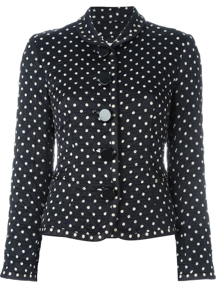 Christian Dior Vintage Polka Dot Quilted Jacket