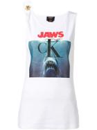 Calvin Klein 205w39nyc Printed Jaws Tank Top - White