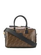 Fendi Medium Boston Tote Bag - Brown