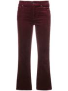 7 For All Mankind Cropped Trousers - Red