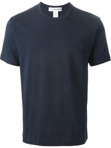 Comme Des Garçons Play Round Neck T-shirt, Men's, Size: Xl, Blue, Cotton