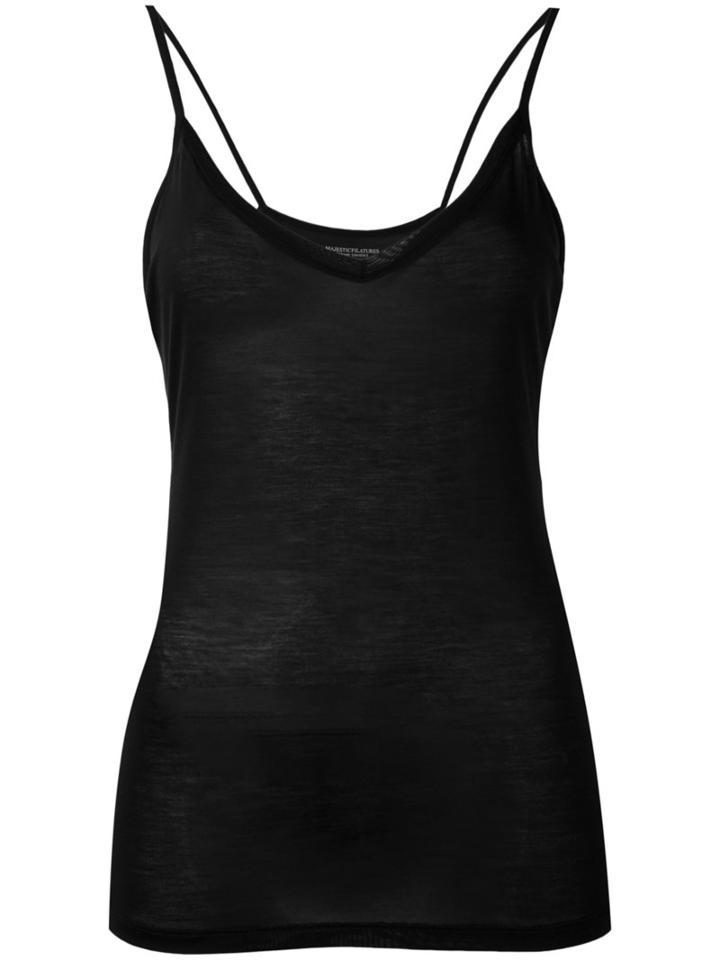 Majestic Filatures - Classic Cami - Women - Viscose - 2, Black, Viscose