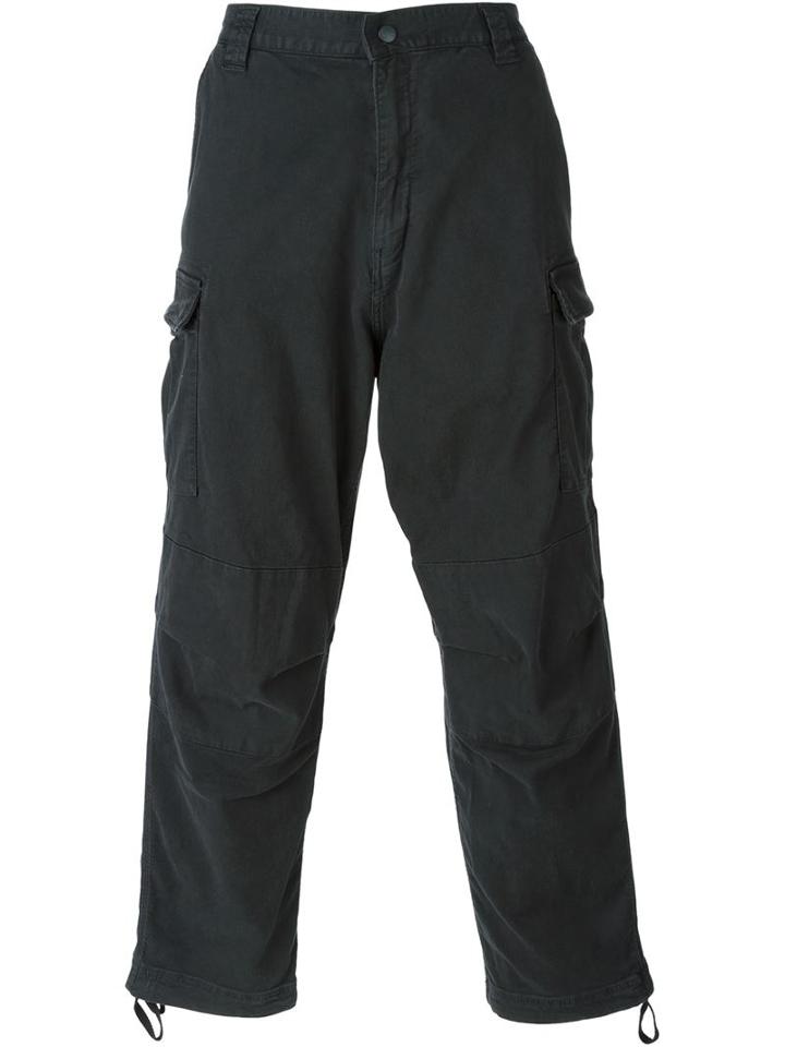 White Mountaineering Cargo Trousers, Men's, Size: 2, Grey, Cotton/lyocell/polyurethane/rayon