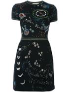 Valentino 'astro Couture' Knit Dress, Women's, Size: Xs, Black, Polyester/viscose/metallic Fibre