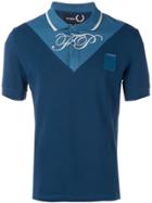 Raf Simons X Fred Perry Two Tone Polo Shirt - Blue