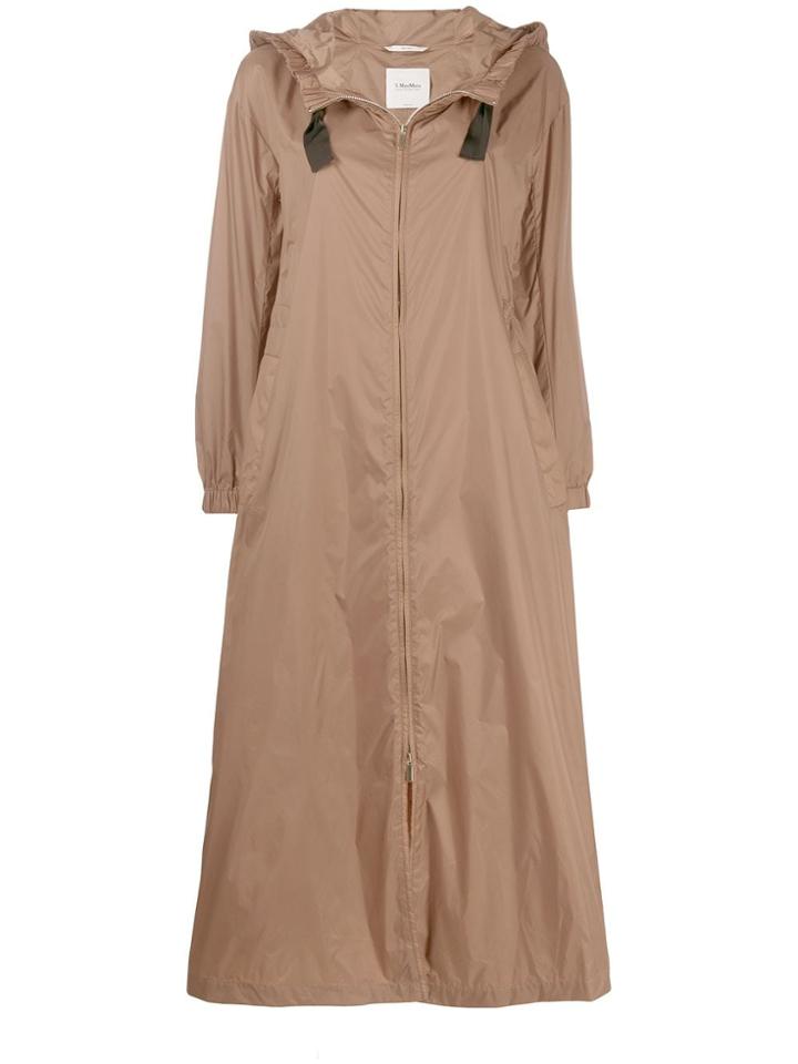 's Max Mara Longline Parka - Brown