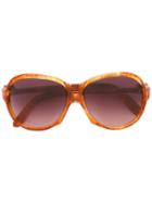 Yves Saint Laurent Vintage Oversized Frame Sunglasses, Women's, Brown