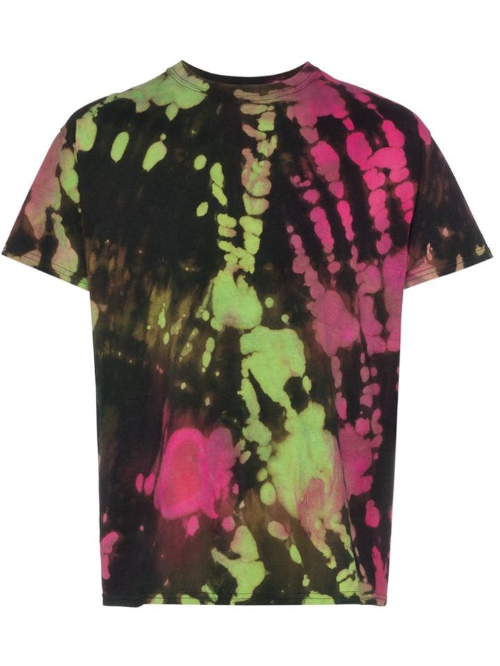 Stain Shade Tie-dye Print Cotton T-shirt - Multicoloured