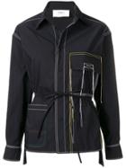 Ports 1961 Stitching Detail Shirt Jacket - Black