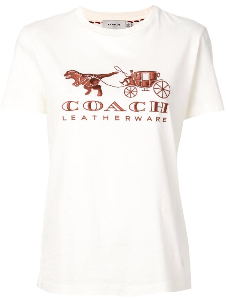 Coach Logo T-shirt - Nude & Neutrals