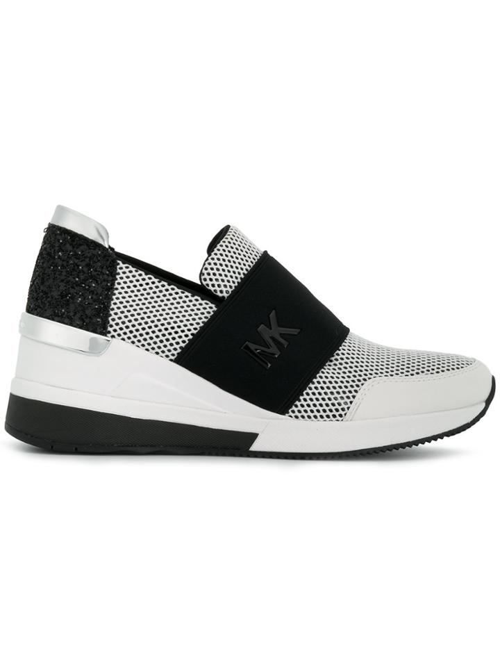 Michael Michael Kors Contrast Slip-on Sneakers - White