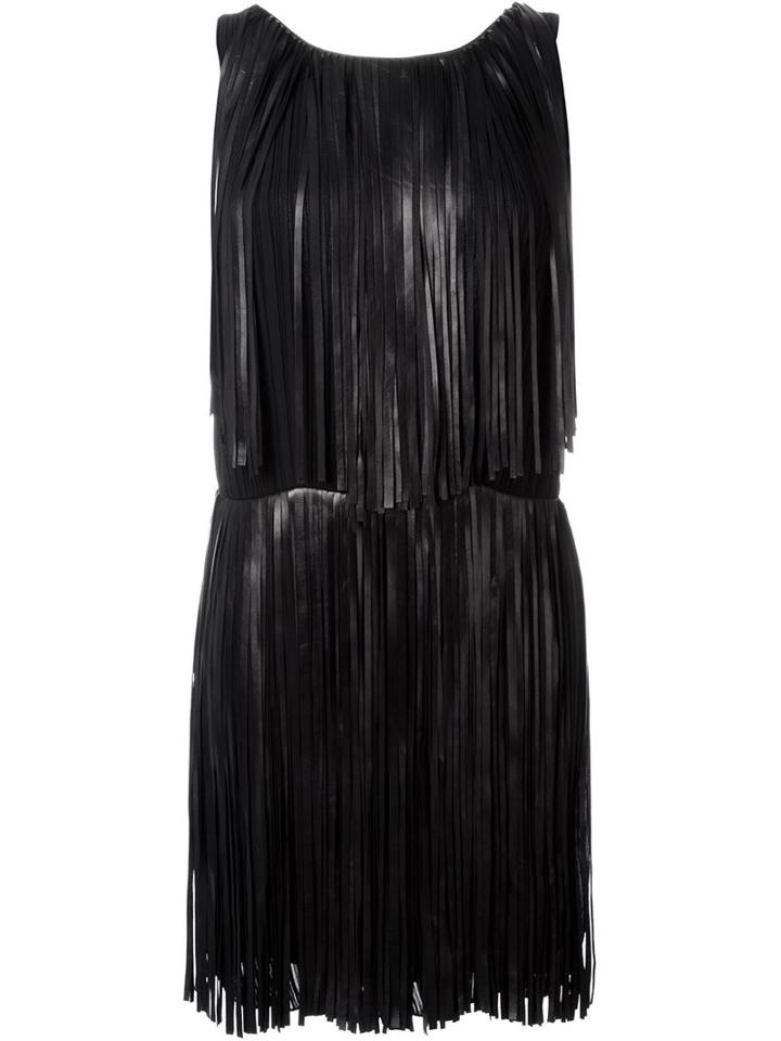 Sonia Rykiel Sleeveless Fringed Dress