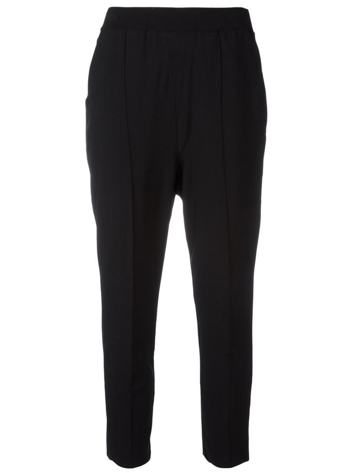 Boboutic Cropped Trousers, Women's, Size: Small, Black, Viscose/polyester