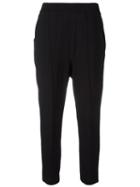 Boboutic Cropped Trousers, Women's, Size: Small, Black, Viscose/polyester