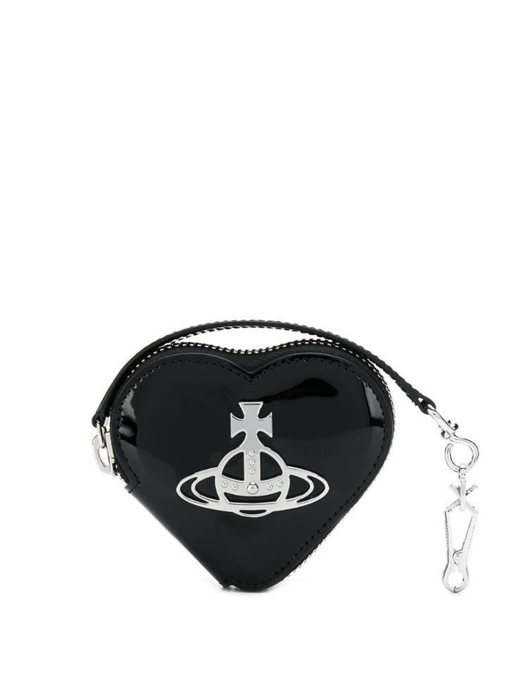 Vivienne Westwood Heart Shaped Coin Purse - Black