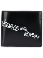 Versace Printed Billfold Wallet - Black