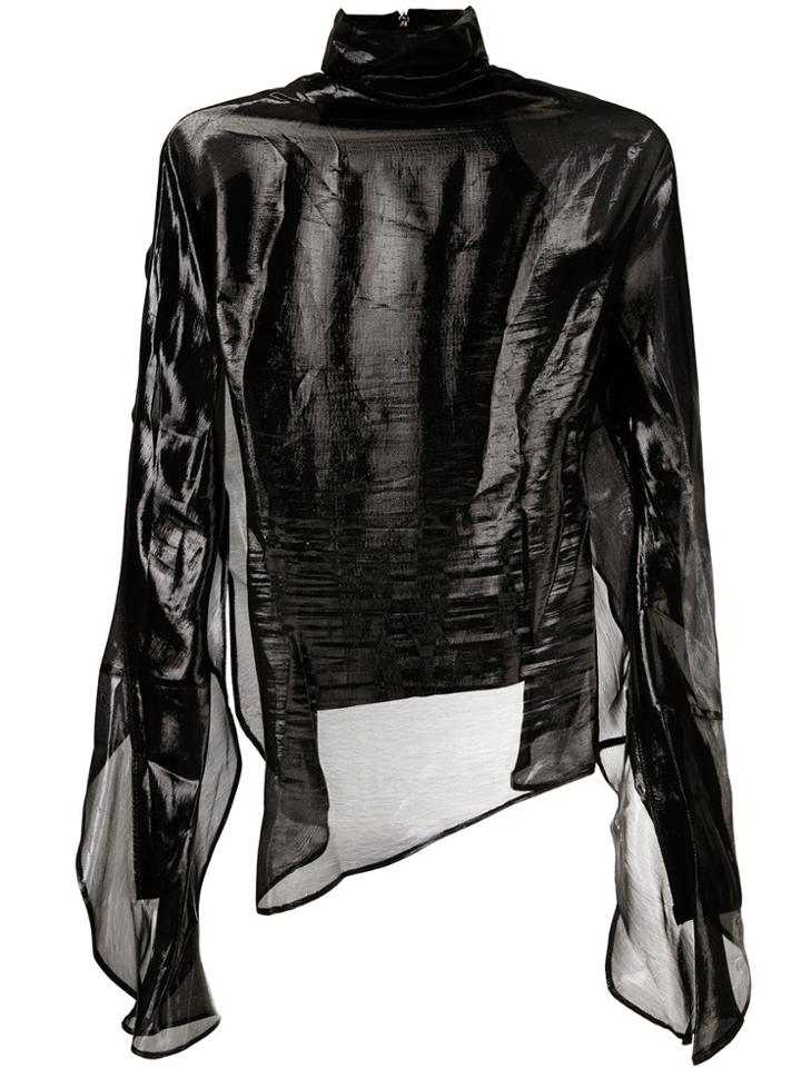 Paula Knorr Relief Long Sleeve Top - Metallic