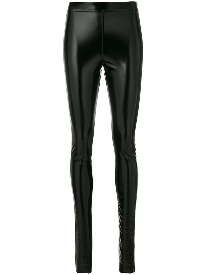 Almaz Lace Detail Leggings - Black